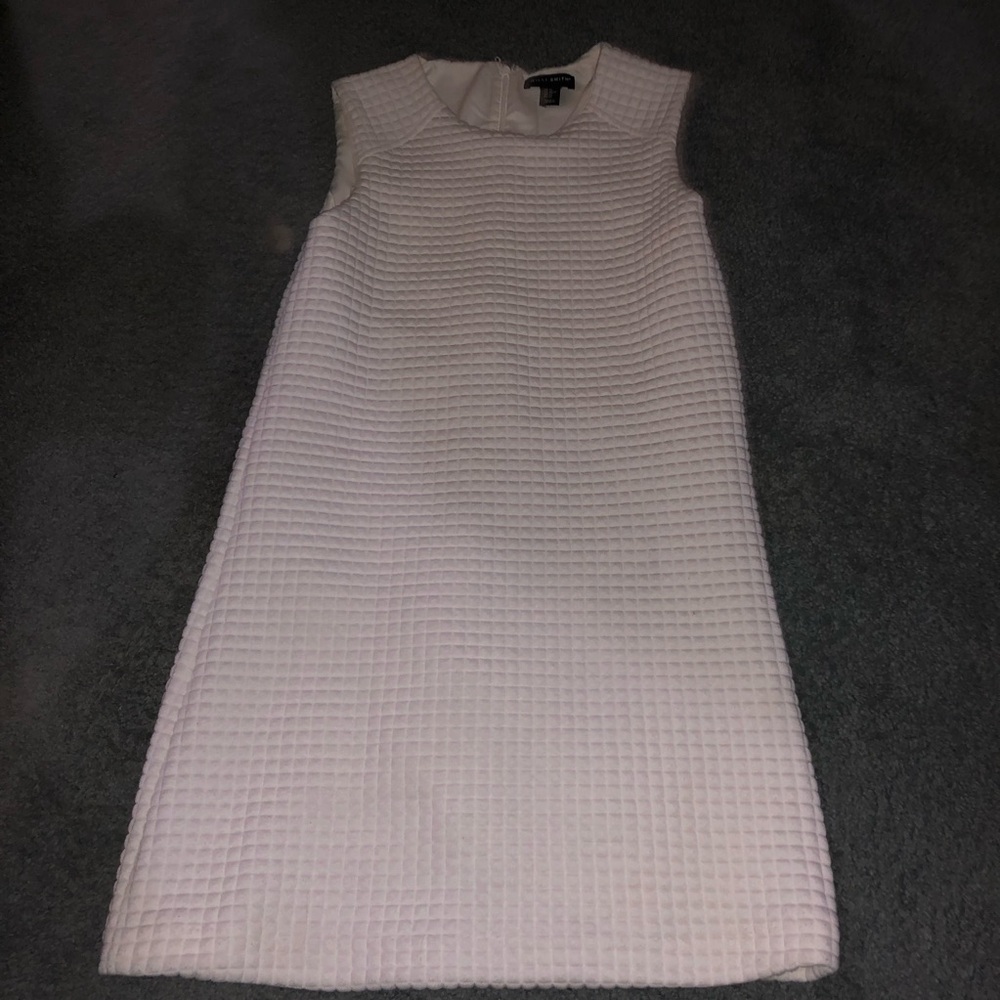 willi smith waffle dress white plain classic size xs women’s